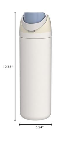 Owala FreeSip Insulated Stainless Steel Water Bottle with Straw for Sports, Travel, and School BPA-Free Sports Water Bottle, 24 oz, Beach House