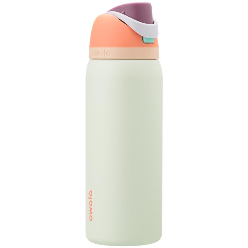 Owala FreeSip Insulated Stainless Steel Water Bottle with Straw for Sports, Travel, and School BPA-Free Sports Water Bottle, 24 oz, Beach House