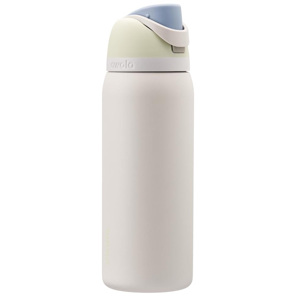 Owala FreeSip Insulated Stainless Steel Water Bottle with Straw for Sports, Travel, and School BPA-Free Sports Water Bottle, 24 oz, Beach House