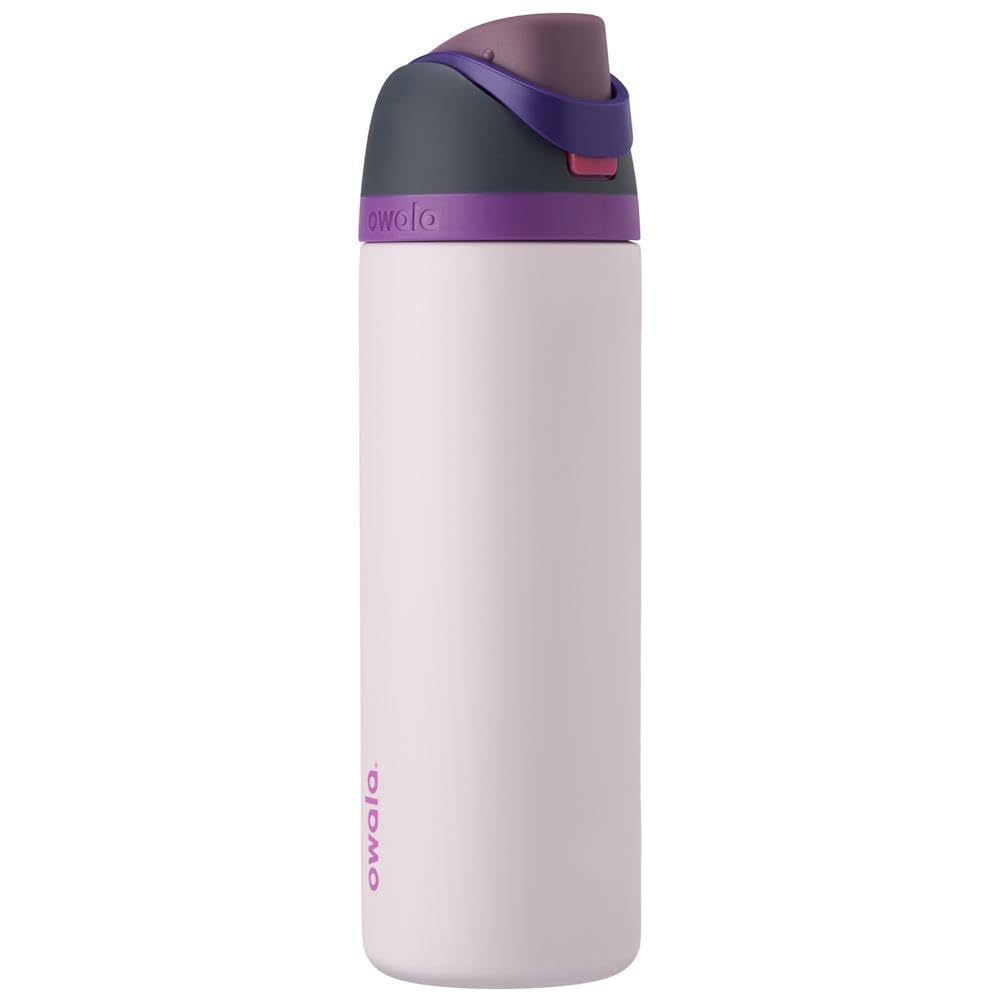 Owala FreeSip Insulated Stainless Steel Water Bottle with Straw for Sports, Travel, and School BPA-Free Sports Water Bottle, 24 oz, Beach House