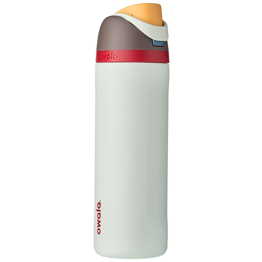 Owala FreeSip Insulated Stainless Steel Water Bottle with Straw for Sports, Travel, and School BPA-Free Sports Water Bottle, 24 oz, Beach House