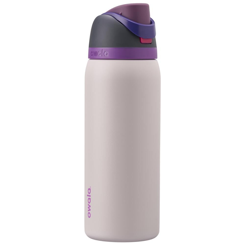 Owala FreeSip Insulated Stainless Steel Water Bottle with Straw for Sports, Travel, and School BPA-Free Sports Water Bottle, 24 oz, Beach House