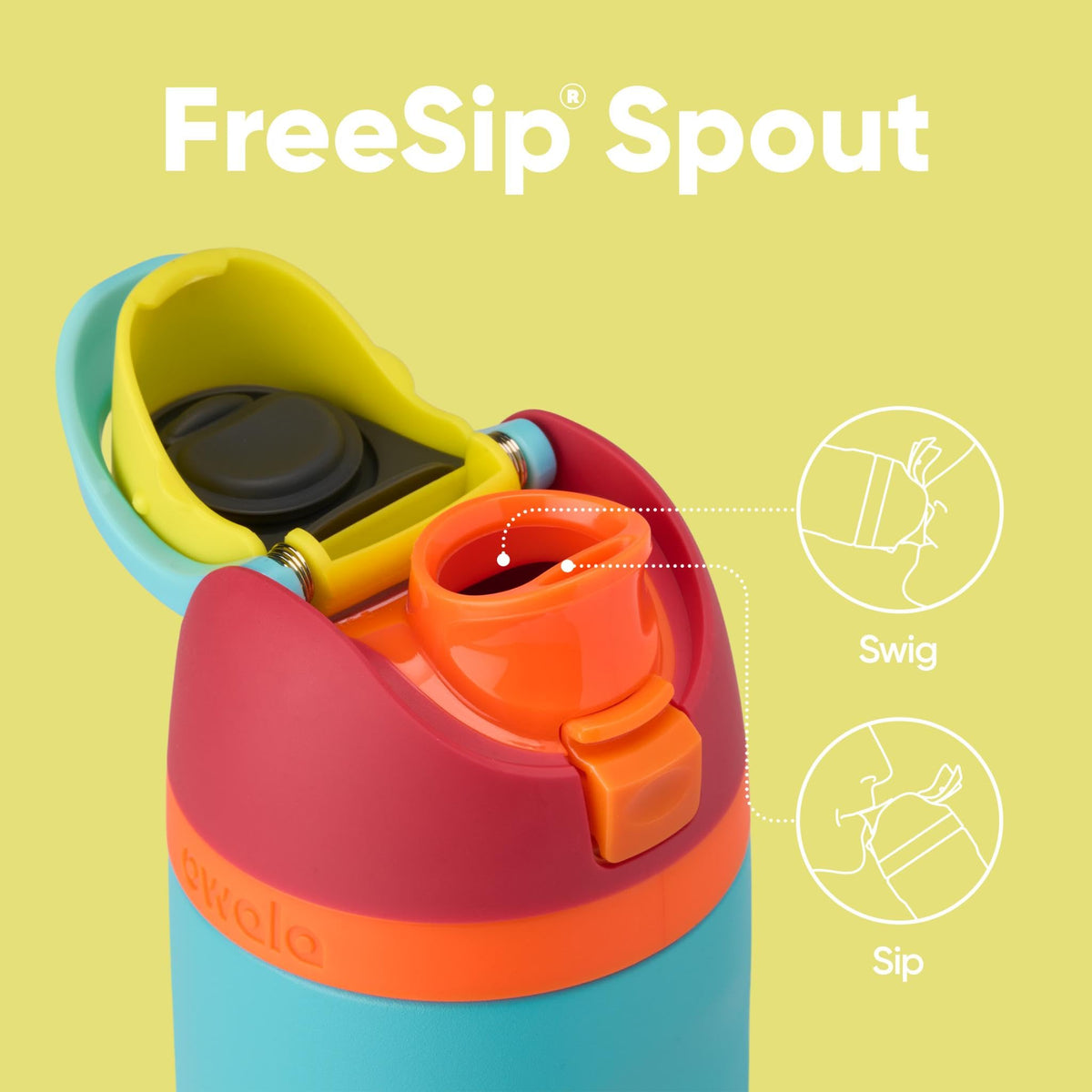 Owala FreeSip Insulated Stainless Steel Water Bottle with Straw for Sports, Travel, and School BPA-Free Sports Water Bottle, 24 oz, Beach House