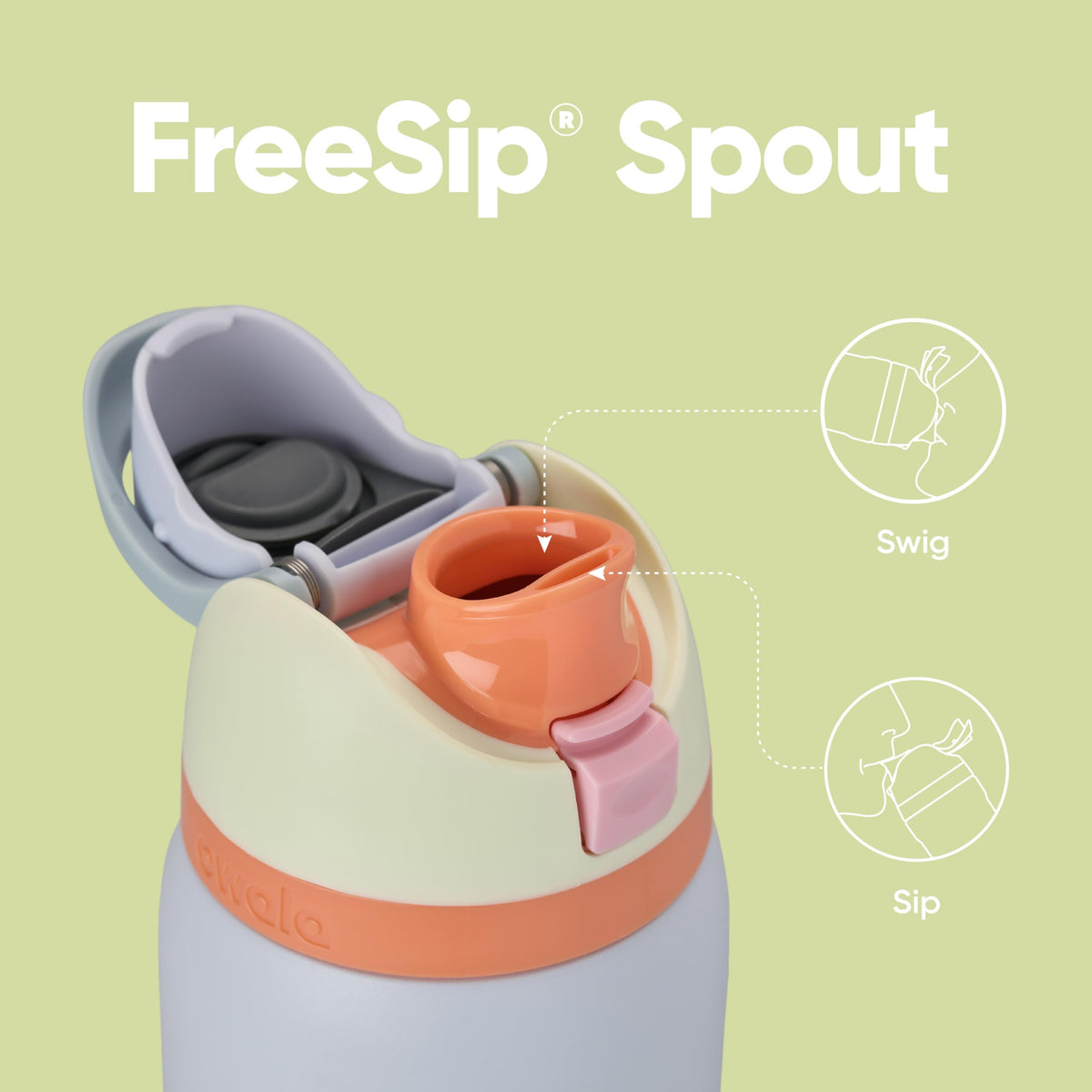 Owala FreeSip Insulated Stainless Steel Water Bottle with Straw for Sports, Travel, and School BPA-Free Sports Water Bottle, 24 oz, Beach House