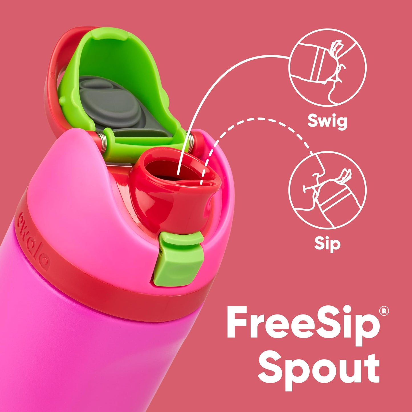 Owala FreeSip Insulated Stainless Steel Water Bottle with Straw for Sports, Travel, and School BPA-Free Sports Water Bottle, 24 oz, Beach House