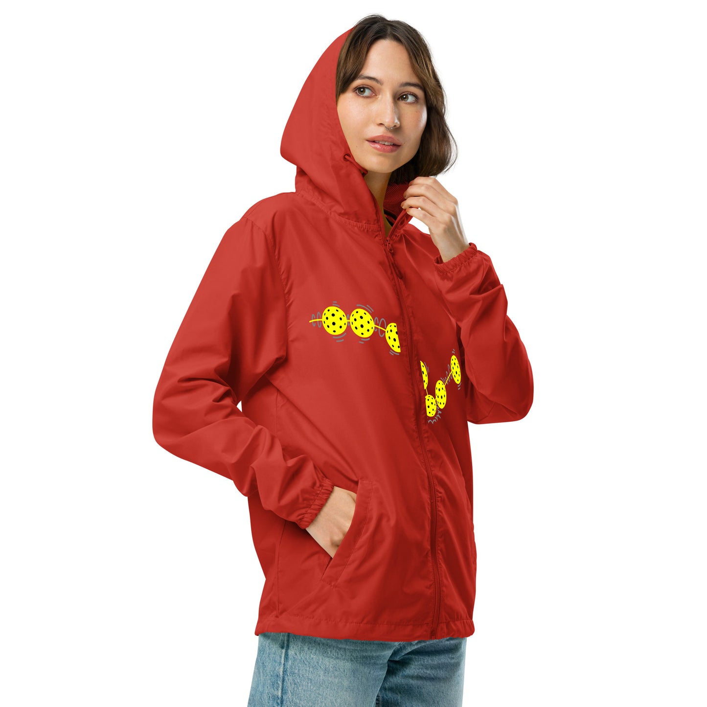 Unisex lightweight zip up windbreaker